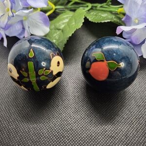 Chiming Balls, Asian, Pair